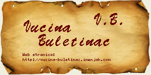 Vucina Buletinac vizit kartica